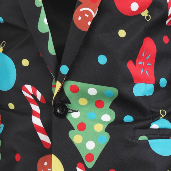 Men's Christmas Printed Suit #2TZ32