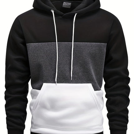 Men's Color Block Hoodie #25701040 - | Black / S