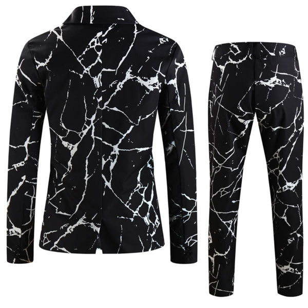 Men's Geometric Print Suit #2TZ-XX176