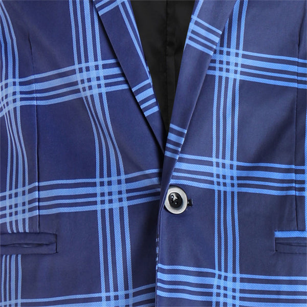 Men's Plaid Blazer #X6201