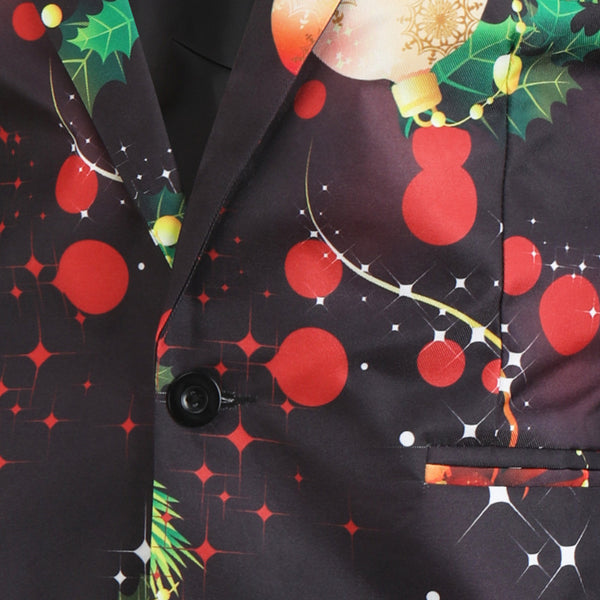 Men's Christmas Print Suit #2TZ28