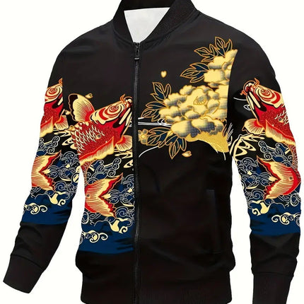 Men's Casual Printed Jacket #25625017 - | Color2 / S