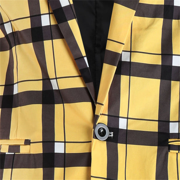 Men’s Checkered Suit #2TZ6020