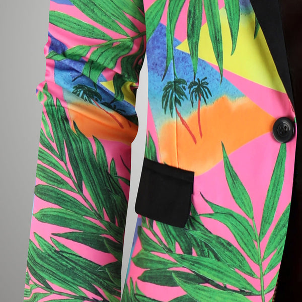 Men High Quality Print Blazers
