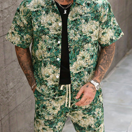 Men's Summer Print Set #25062402 - | Blue / S