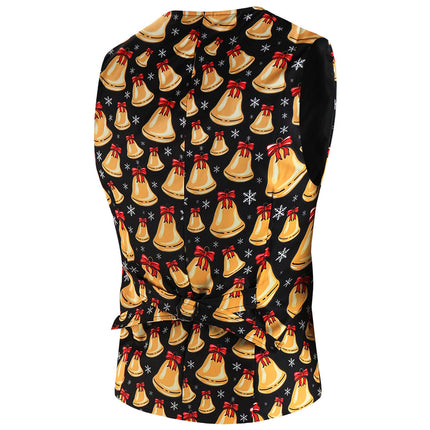 Men's Christmas Bell Vest Suit #2TZMK650 - Suits | Multicolour / M