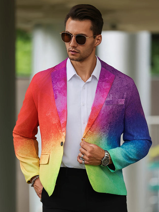 Men's Vibrant Gradient Blazer #25061764 - Blazers | Color1 / M