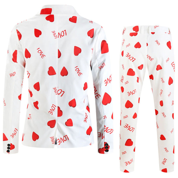 Men's Romantic Printed Suit #2TZ-XX241