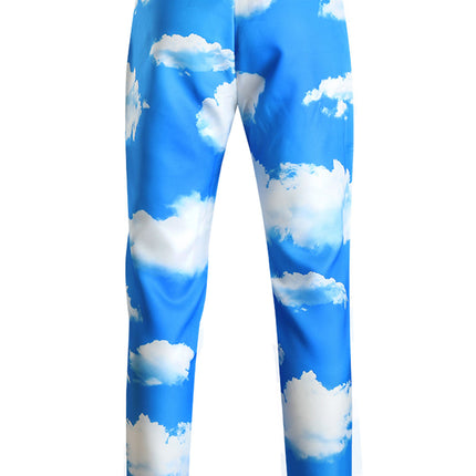 Fresh White Cloud Casual Trousers - Pants | Blue / M