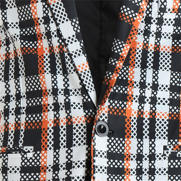 Men's Plaid Blazer #X6107