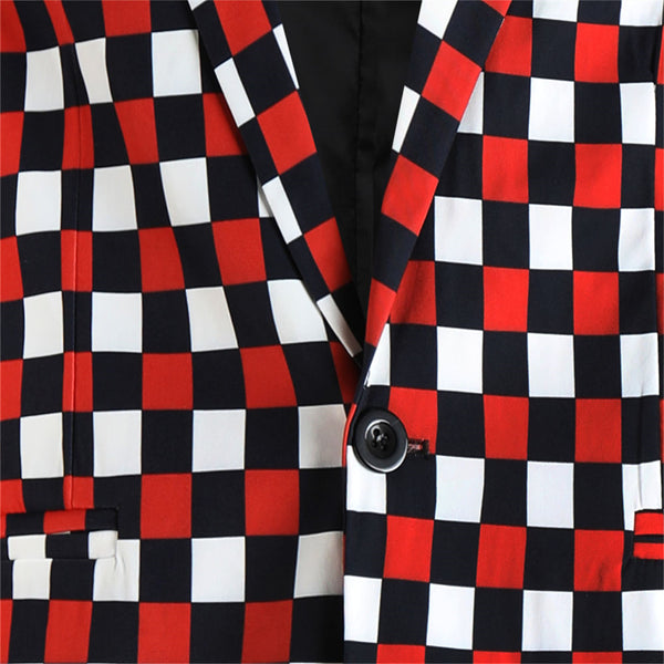 Men's Vintage Check Blazer #X6103