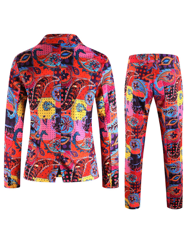 Men's Print Suit #2TZ2505