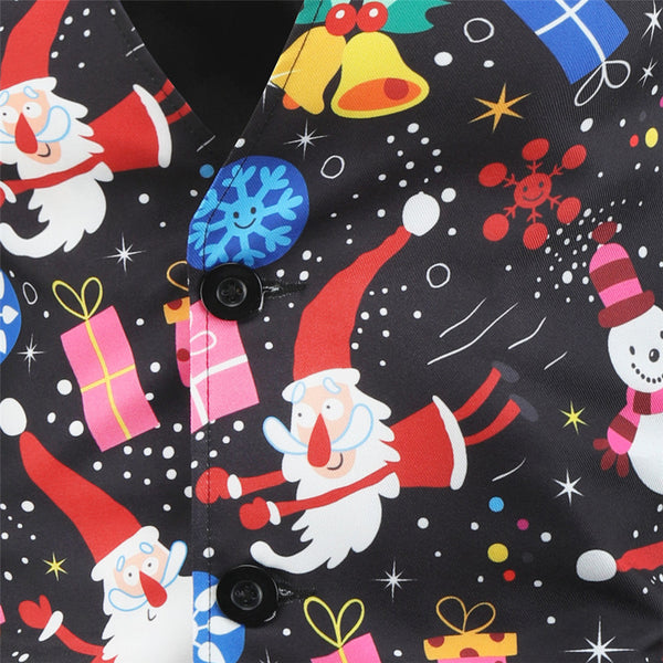 Men's Christmas Colorful Print Vest #MJ027