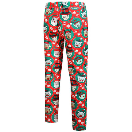 Men's Christmas Printed Vest Suit #2TZMK638 - Suits | Multicolour / M