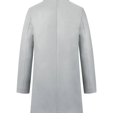 Men's Elegant Overcoat #25061025 - | Black / S