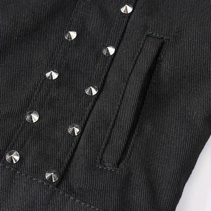 Men’s Denim Rivet Vest #25625013 - Vests | Black / S