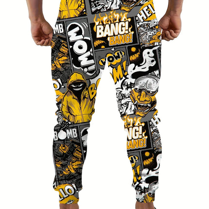 Men's Casual Print Joggers #25625011 - Pants | Color1 / S