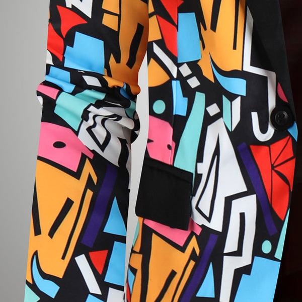 Men High Quality Print Blazers