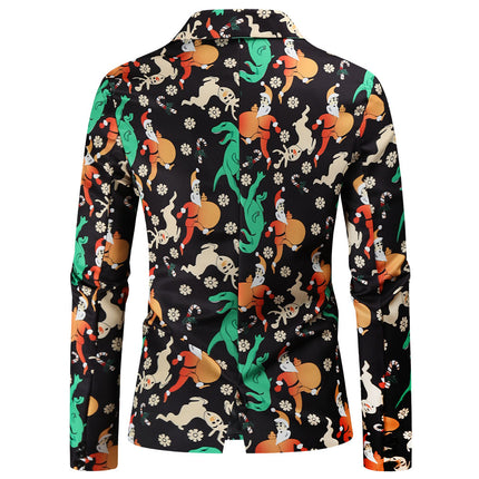 Men's Colorful Printed Suit #2TZ49 - Suits | Multicolour / M