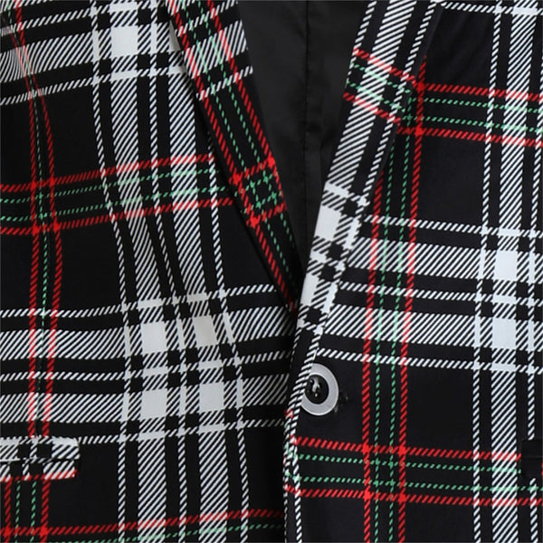 Men's Plaid Blazer #X6110