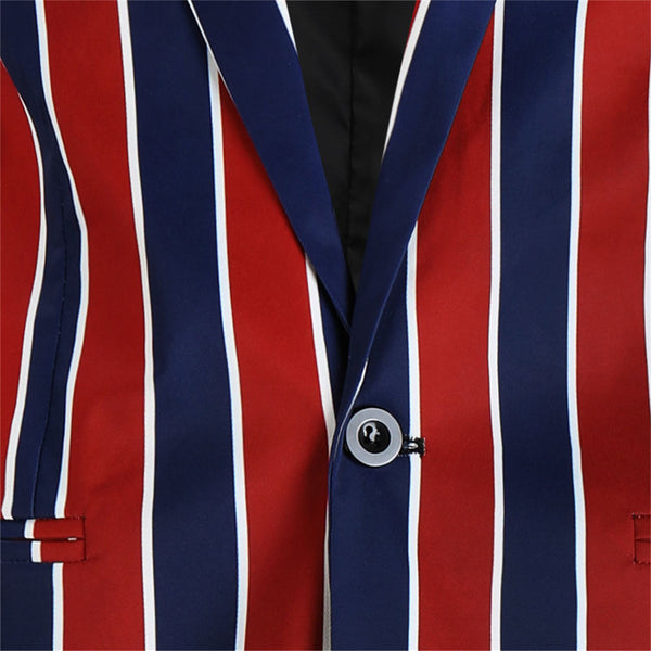 Men's Vintage Striped Blazer #X311