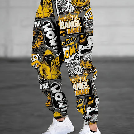 Men's Casual Print Joggers #25625011 - Pants | Color2 / S