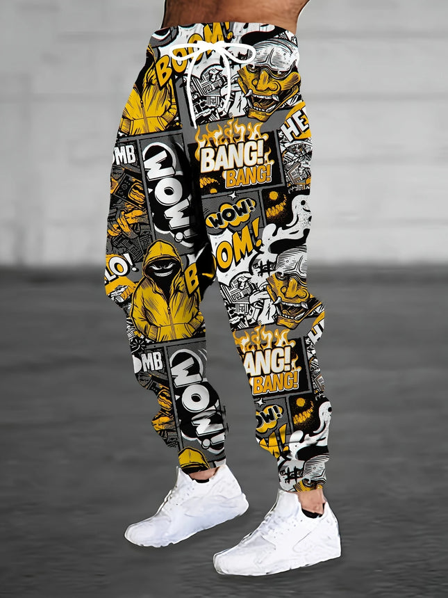 Men's Casual Print Joggers #25625011 - Pants | Color2 / S