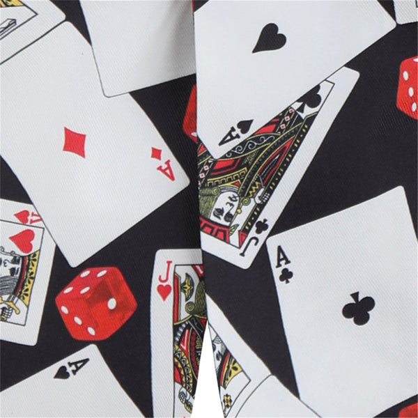Men's Poker Print Blazer #X149