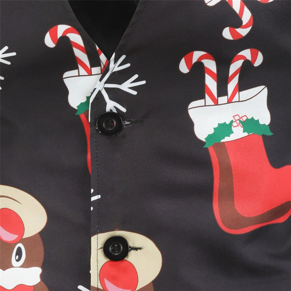 Men's Christmas Print Vest #MJ025