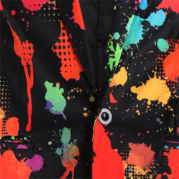 Men’s Paint Print  Blazer #X1205