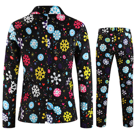 Men's Colorful Printed Suit #2TZ653 - Suits | Multicolour / M