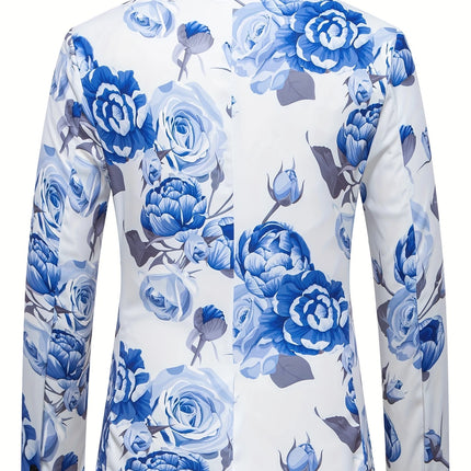Men's Floral Print Blazer #25061663 - Blazers | Red / S