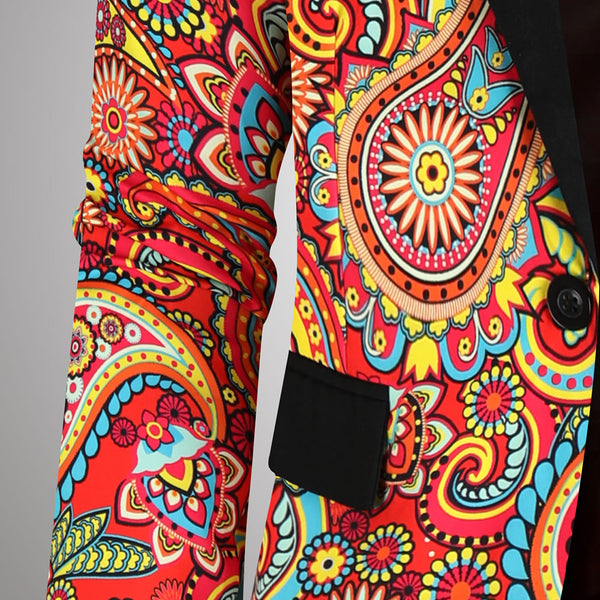 Men High Quality Print Blazers