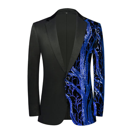 Men's Elegant Sequin Blazer #25062392 - Blazers | Royal Blue / XS