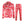 Men's Heart Print Suit #2TZ-XX235