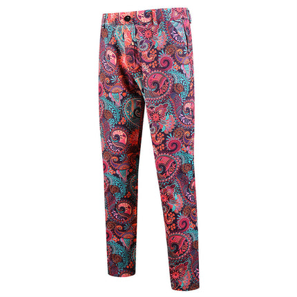 Men’s Floral Print Pants #XK1105 - Pants | Multicolour / S