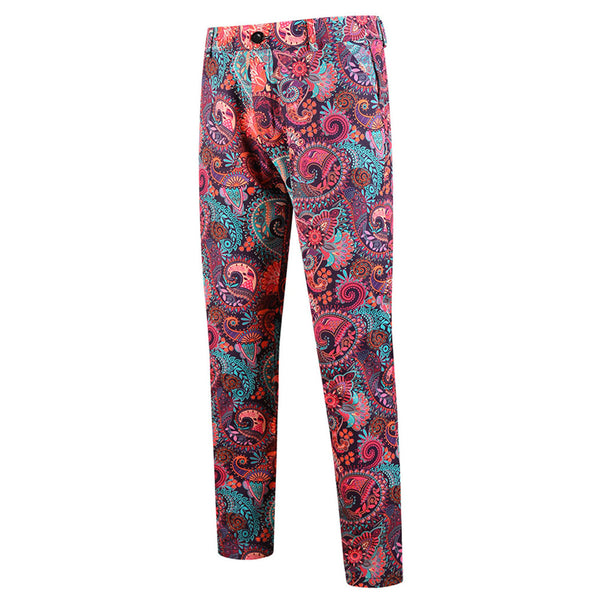 Men’s Floral Print Pants #XK1105