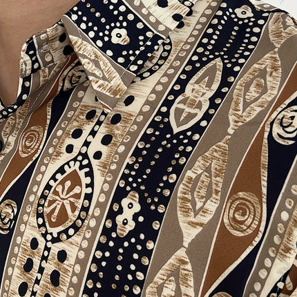 Men's Retro Ethnic Shirt #25630033 - | Multicolour / S