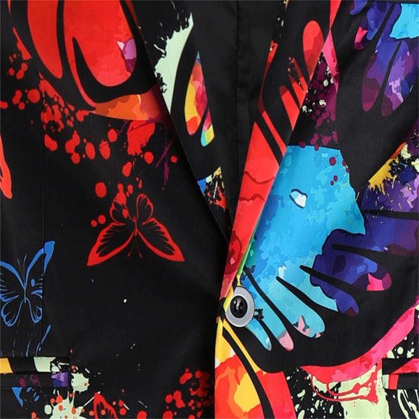 Men’s Colorful Floral Blazer #X1208