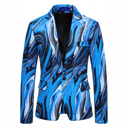 Men's Geometric Print Blazer #25061769 - Blazers | Color2 / S