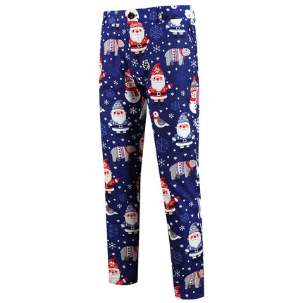Men's Christmas Print Pants #XK657 - Pants | Multicolour / M