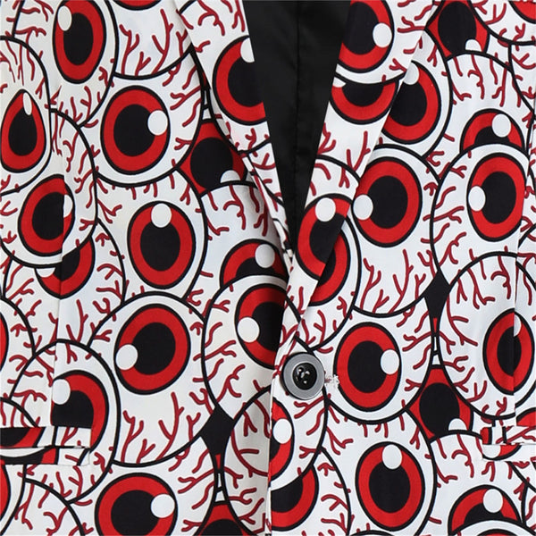Men's Halloween Eyeball Blazer #X120