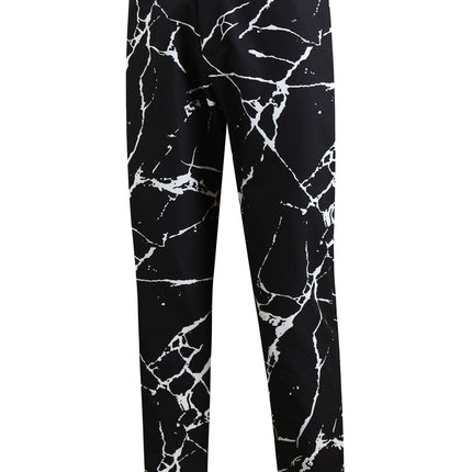 Black Casual Lightning-Print Men's Pants - Pants | Black / M
