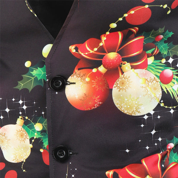 Men's Christmas Colorful Print Vest #MJ028