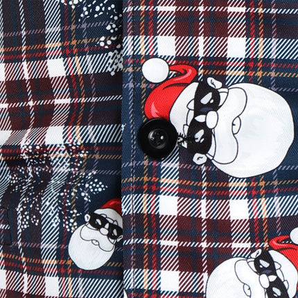 Men's Christmas Check Print Vest #MJ34 - Vests | Multicolour / M
