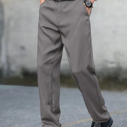 Men's Classic Straight Pants #25627025 - Pants | Deep gray / S