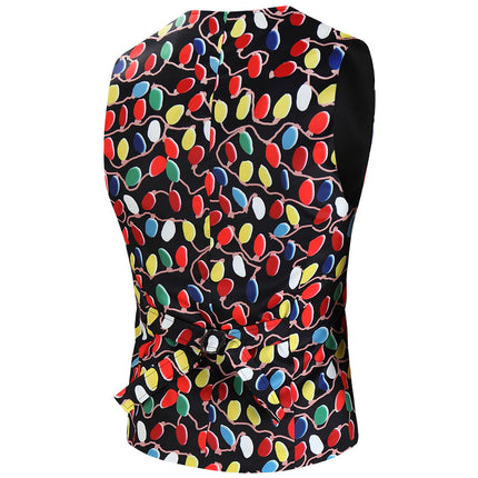 Men's Colorful Printed Vest Suit #2TZMK635 - Suits | Multicolour / M