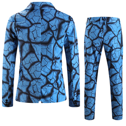 Men's Blue Wave Suit #2TZ-XX2501 - Suits | Blue / M