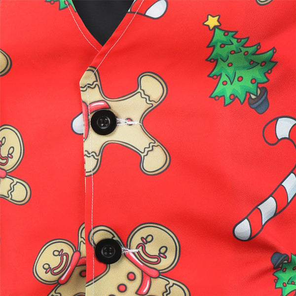 Men's Christmas Bright Printed Vest #MJ026