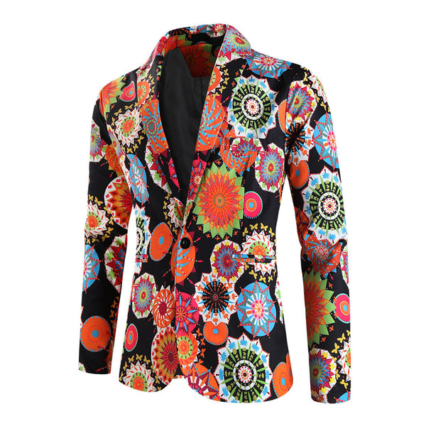 Men’s Colorful Floral Blazer #X1211